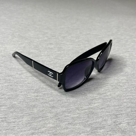 Chanel Women’s Oversized Polarized Square CC Monogram Sunglasses - Picture 1 of 13
